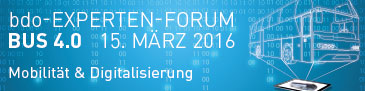 Das bdo-Experten-Forum BUS 4.0: