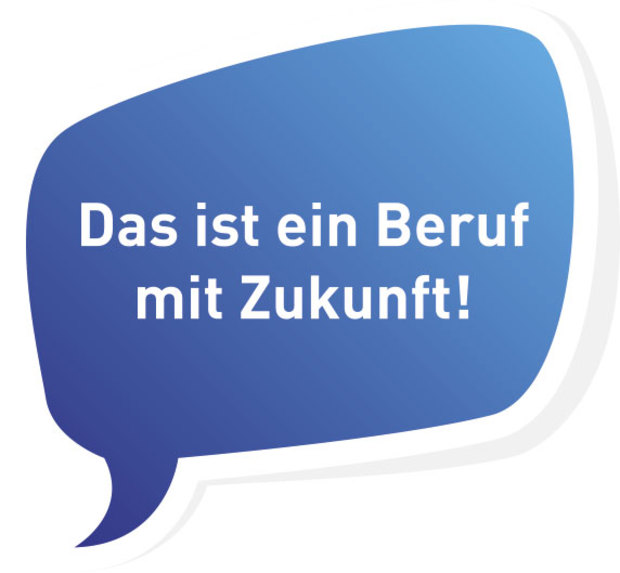 Busfahrer-Sprechblase Beruf mit Zukunft